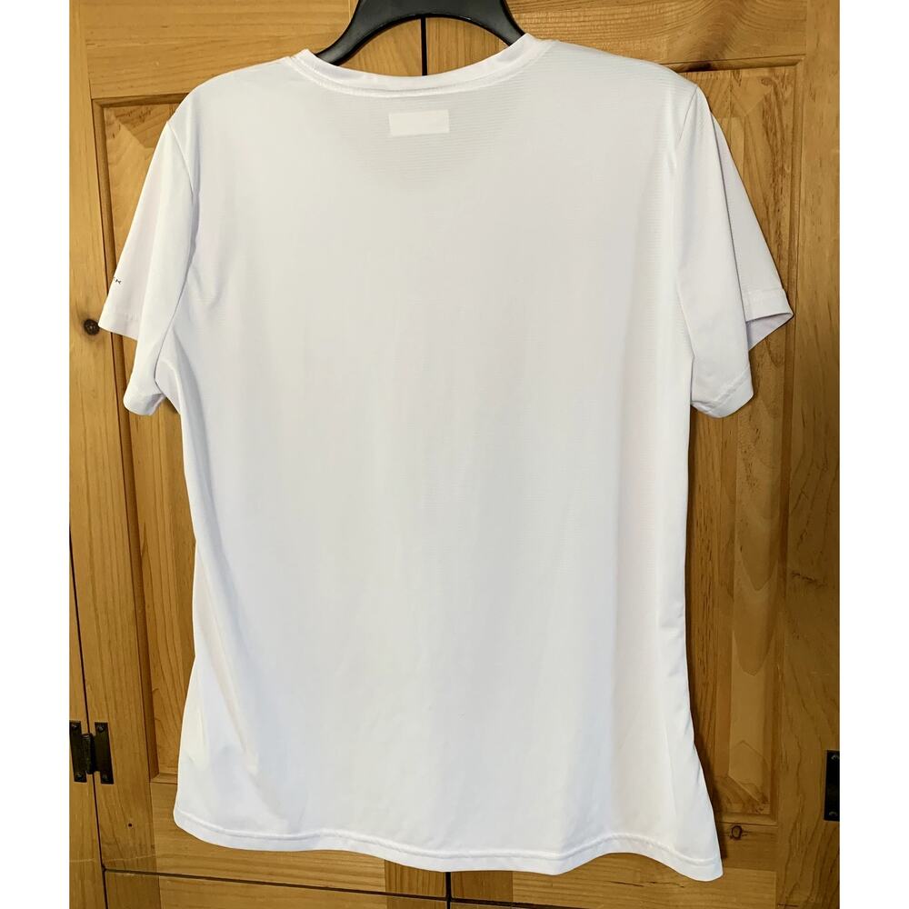 Columbia Athletic T Shirt Omni Wick Performance Short Sleeve White Women's SZ XL - Picture 3 of 6